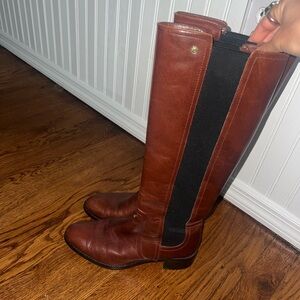 Vince Camuto Chestnut Leather Boots